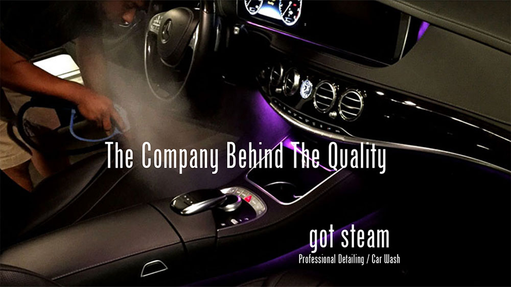 Got Steamm, car steam cleaning service.