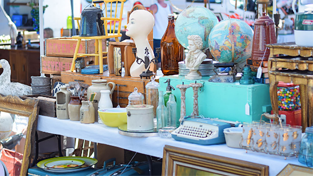 Vintage and antiques at the Long Beach Antique Flea Market