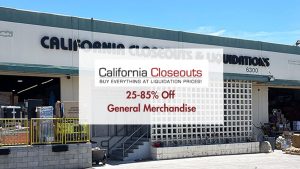 California Closeouts and Liquidations Hot Sale Event Image