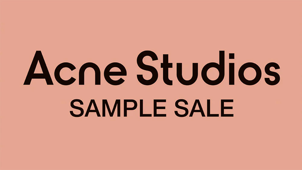 Acne Studios Sample Sale